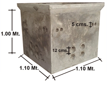 Caja de Registro Eléctrica de Concreto